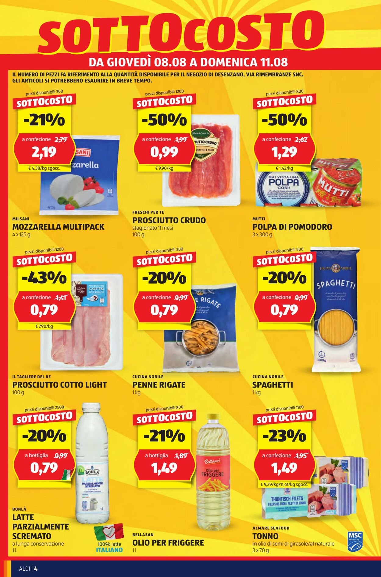 Volantino Aldi 08.08.2024 - 11.08.2024