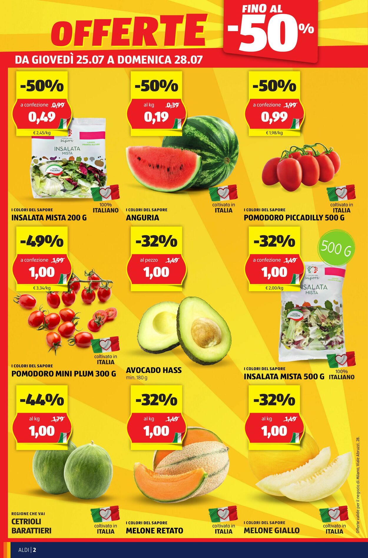 Volantino Aldi 25.07.2024 - 28.07.2024