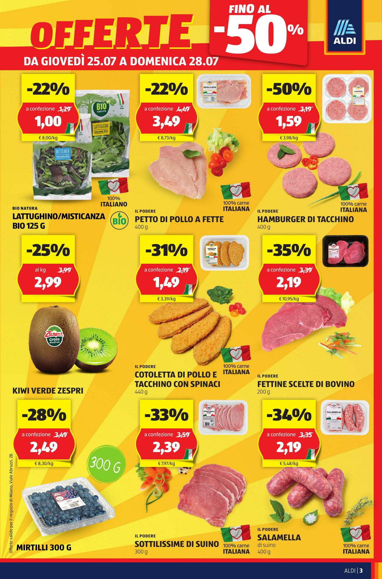 Volantino Aldi 25.07.2024 - 28.07.2024