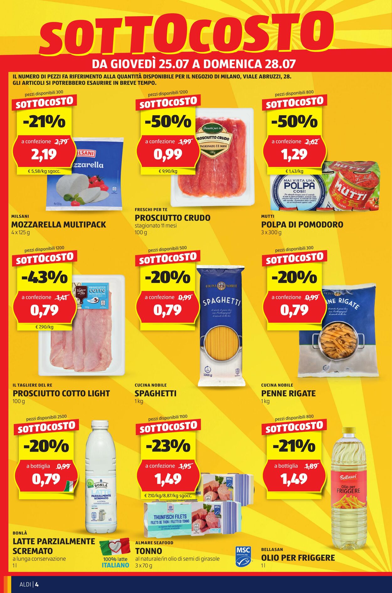 Volantino Aldi 25.07.2024 - 28.07.2024