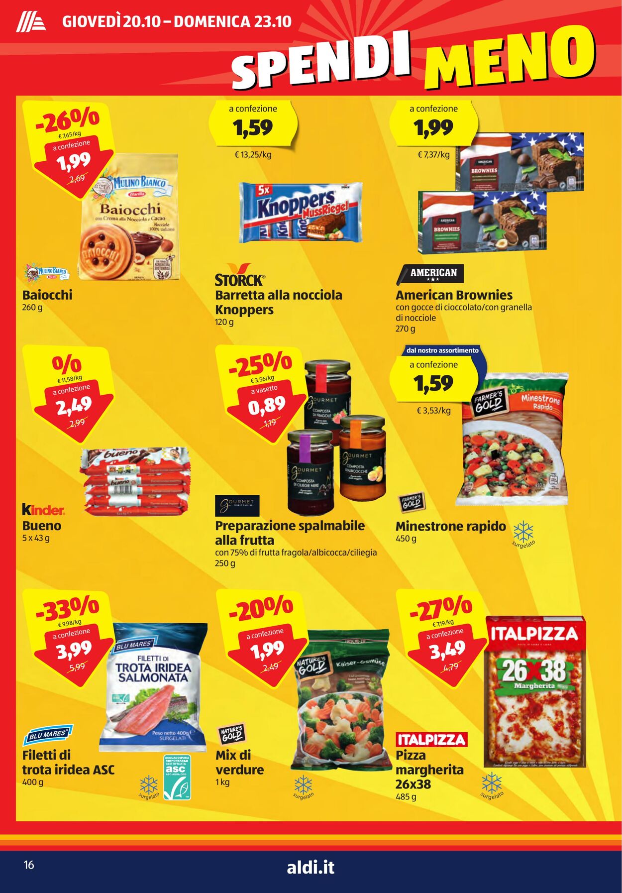 Volantino Aldi 20.10.2022 - 29.10.2022