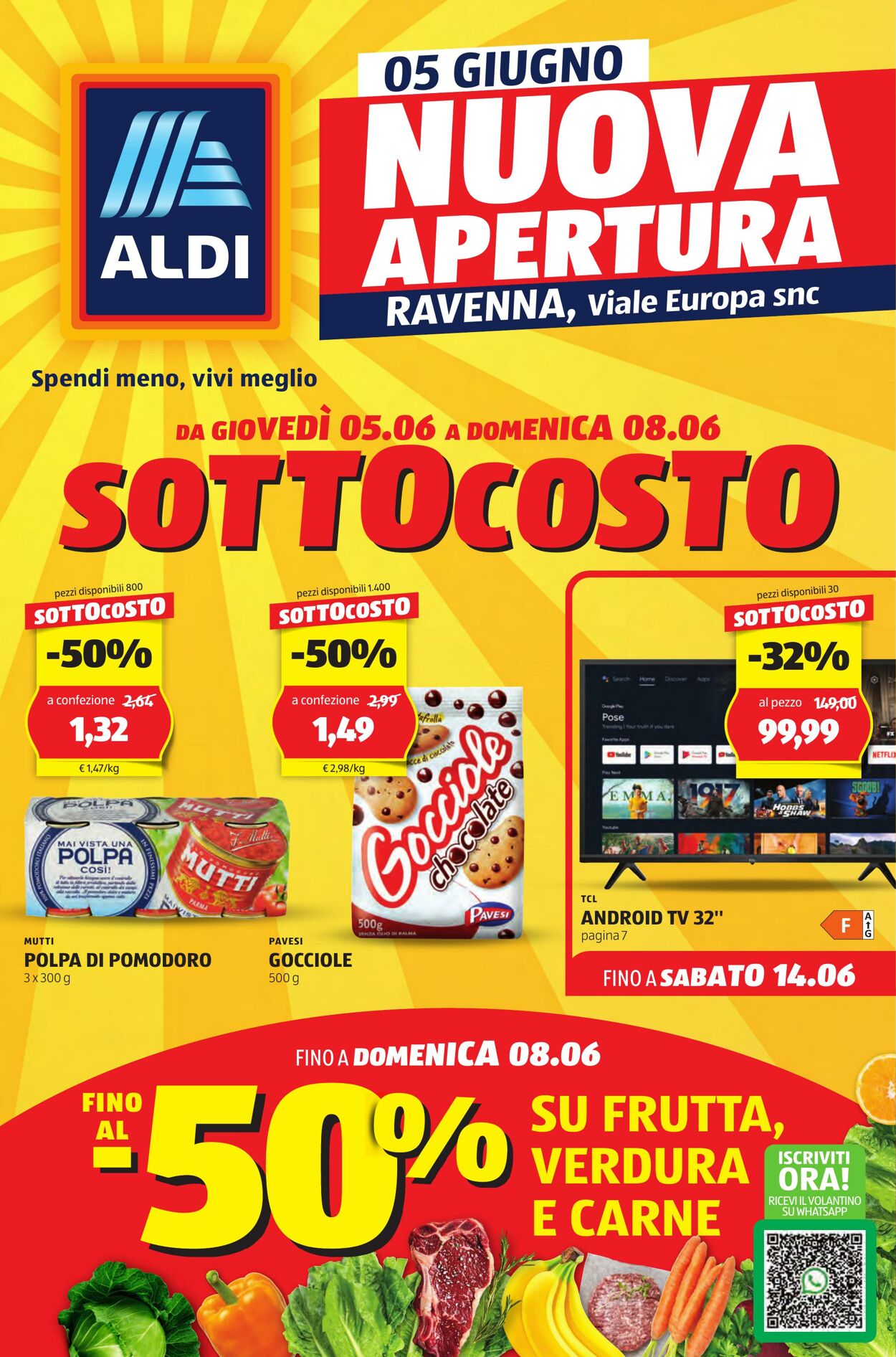 Volantino Aldi 05.06.2025 - 08.06.2025