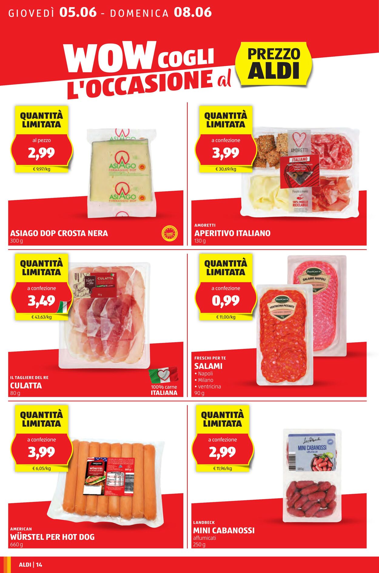 Volantino Aldi 05.06.2025 - 08.06.2025
