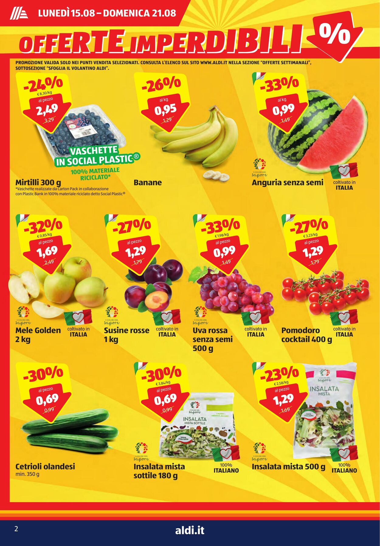 Volantino Aldi 15.08.2022 - 21.08.2022