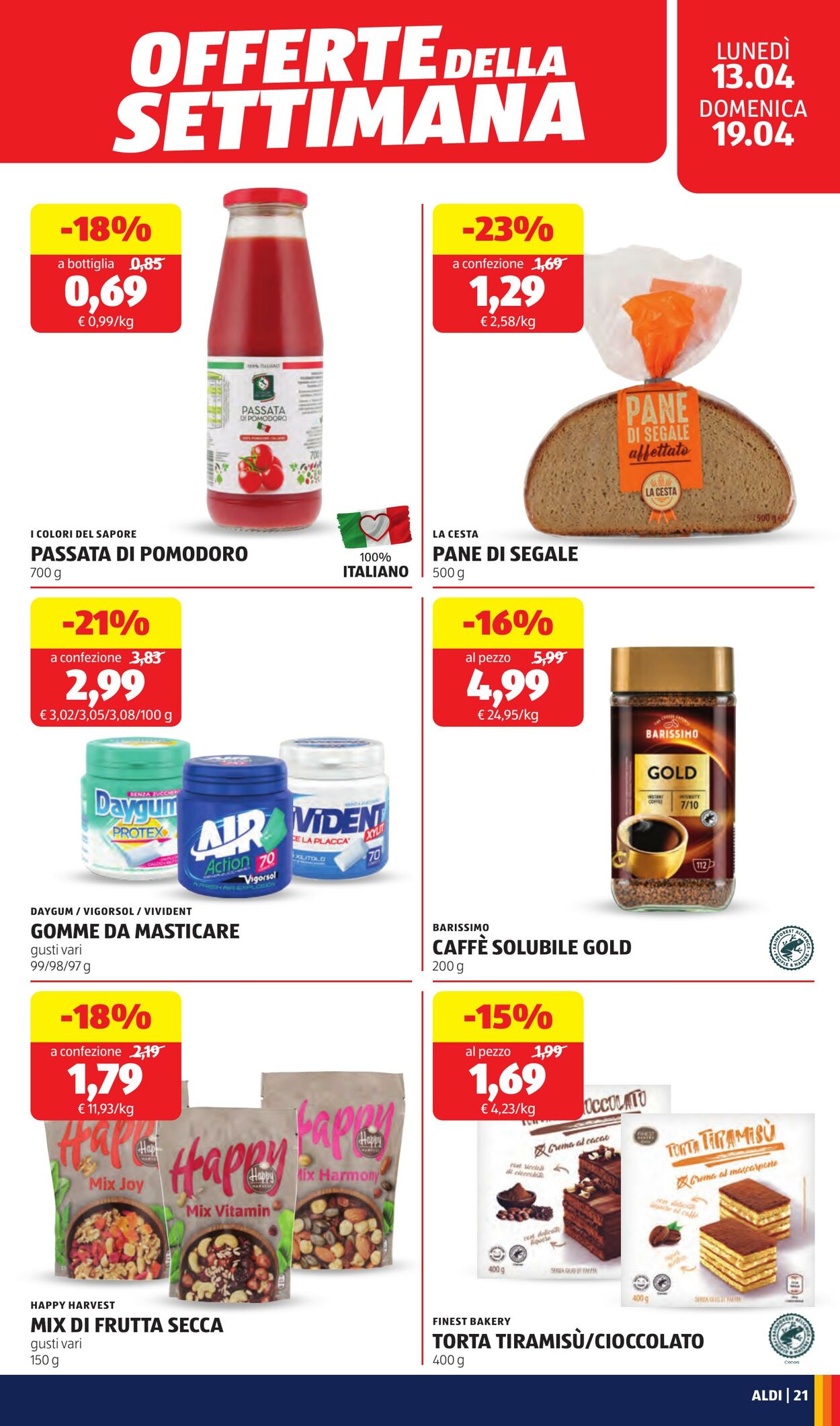 Volantino Aldi 13.04.2026 - 19.04.2026