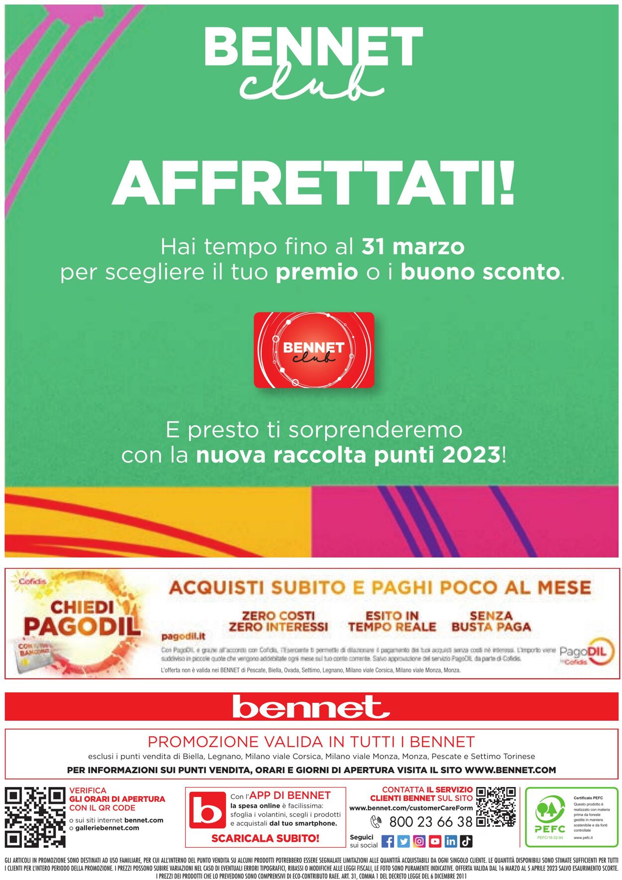 Volantino Bennet 16.03.2023 - 05.04.2023