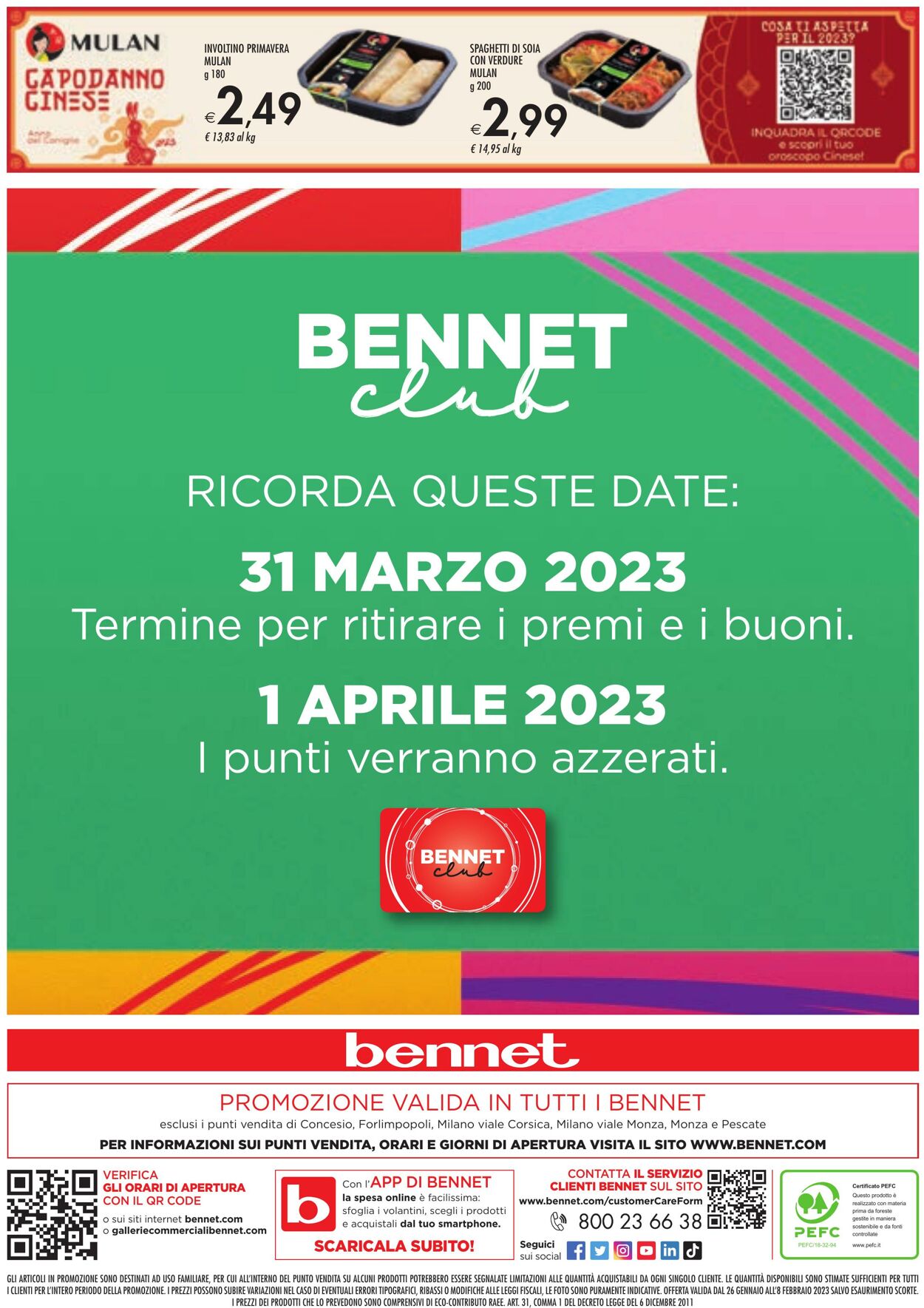 Volantino Bennet 26.01.2023 - 08.02.2023