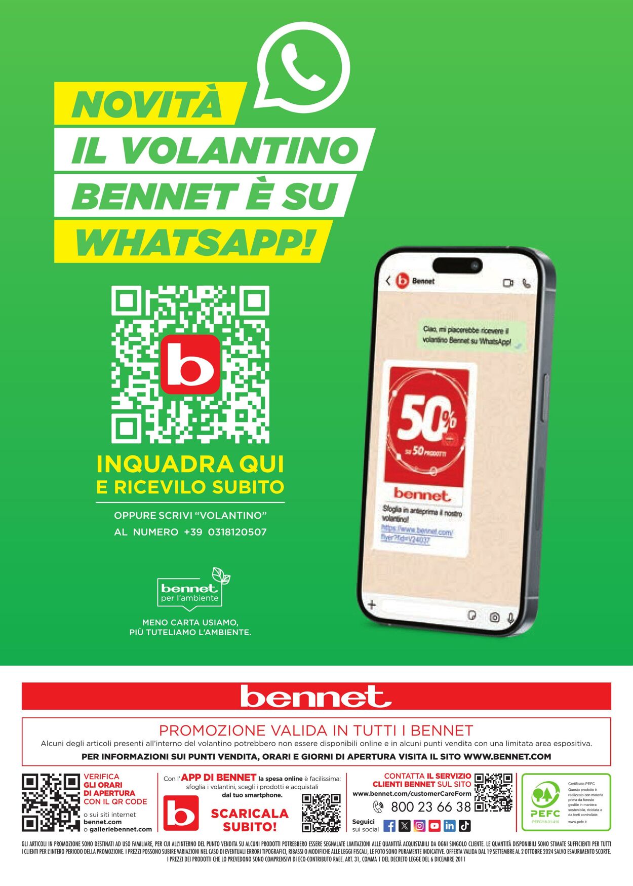 Volantino Bennet 19.09.2024 - 02.10.2024