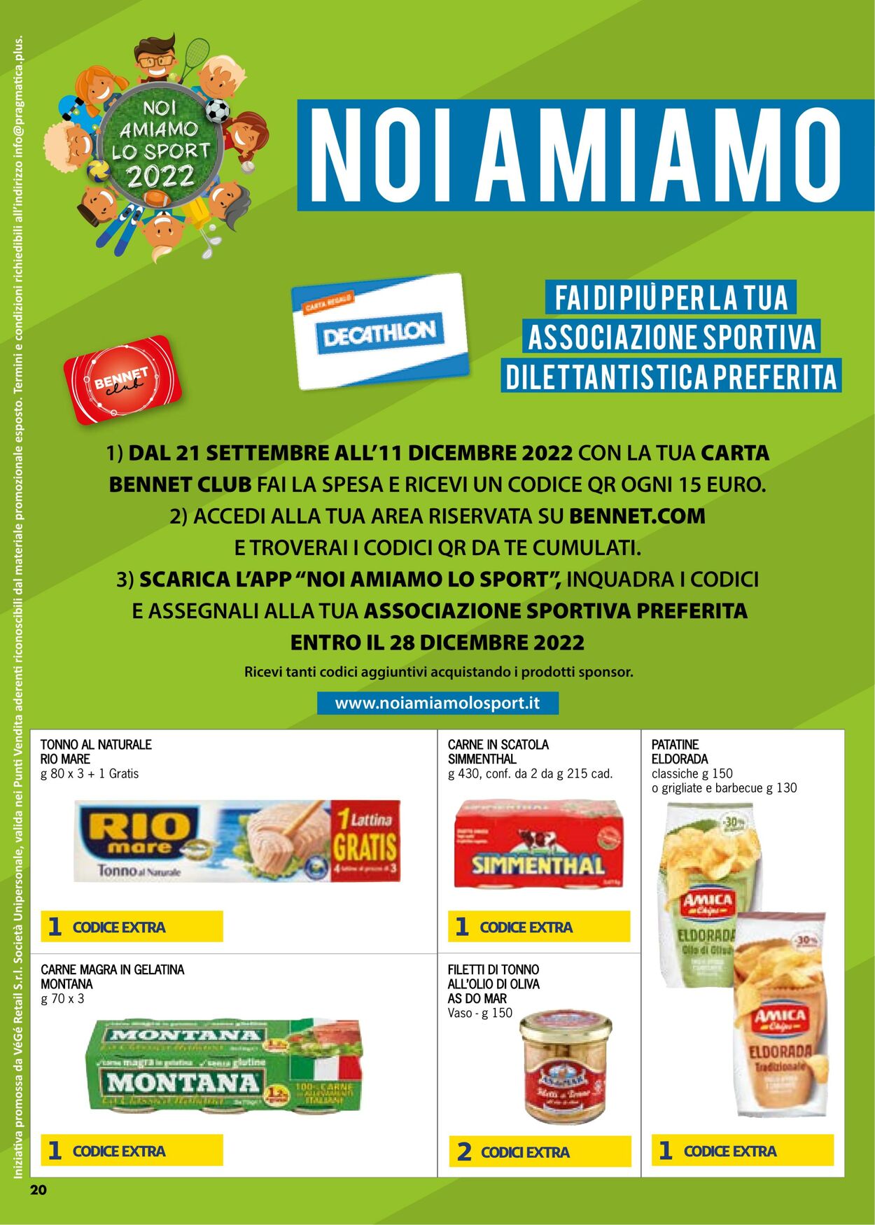 Volantino Bennet 22.09.2022 - 05.10.2022