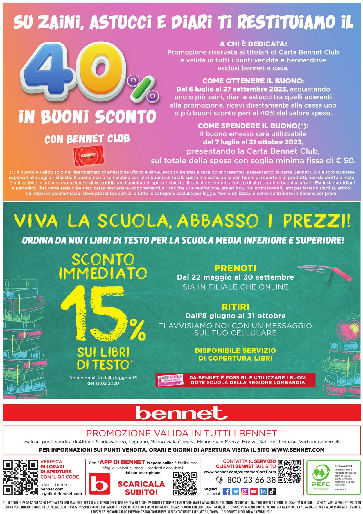 Volantino Bennet 13.07.2023 - 26.07.2023