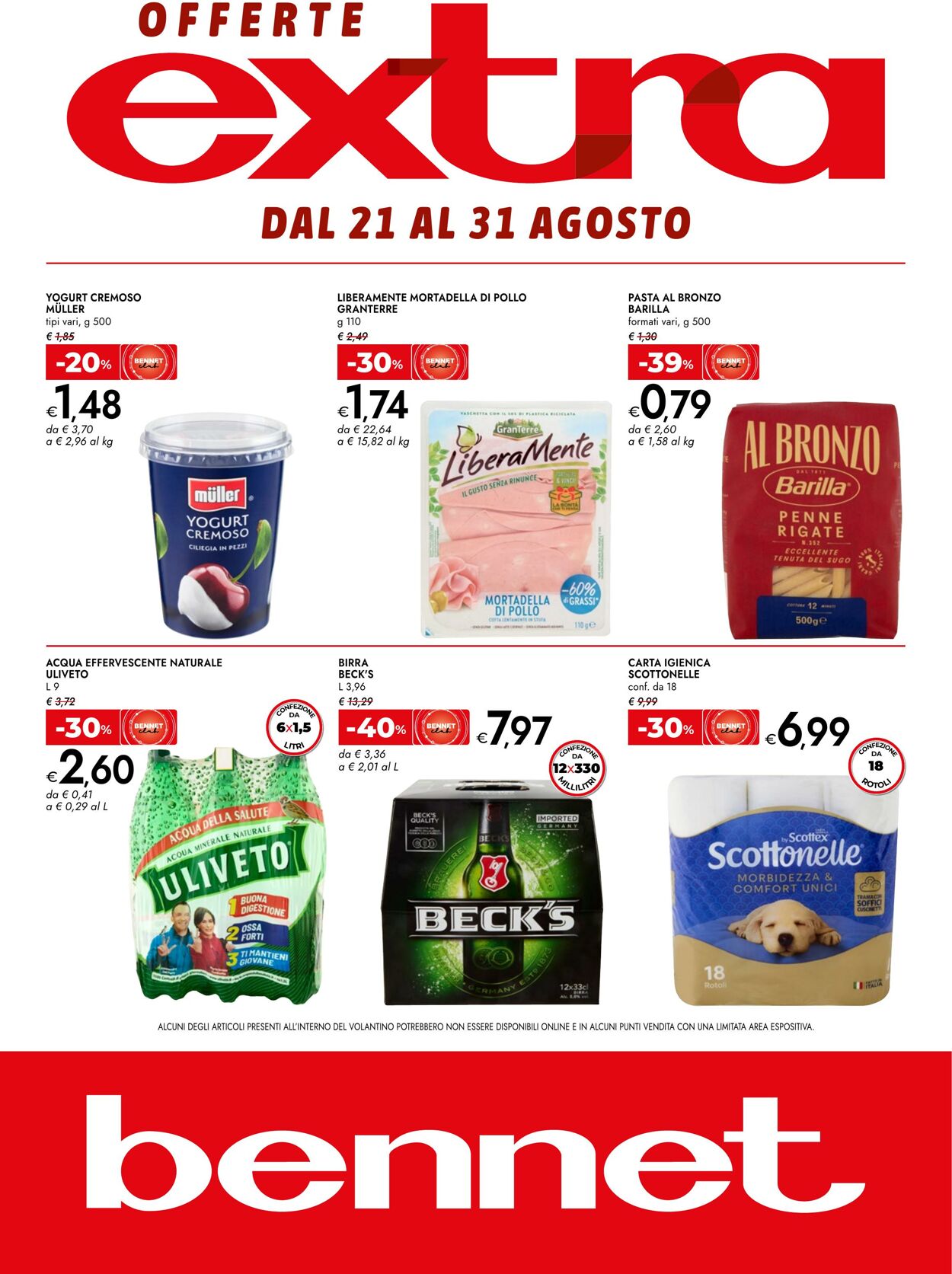 Volantino Bennet 21.08.2025 - 31.08.2025