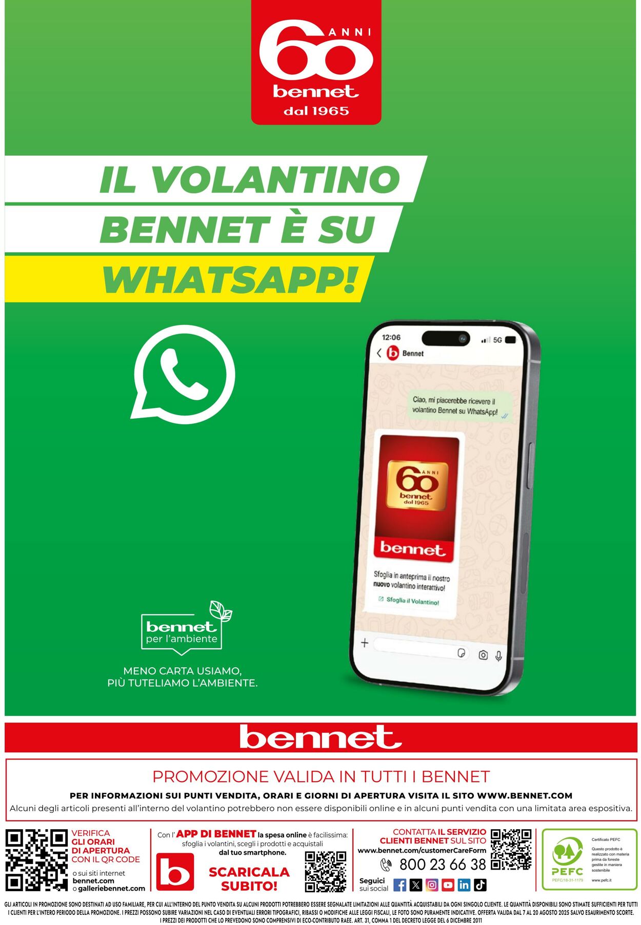 Volantino Bennet 07.08.2025 - 20.08.2025