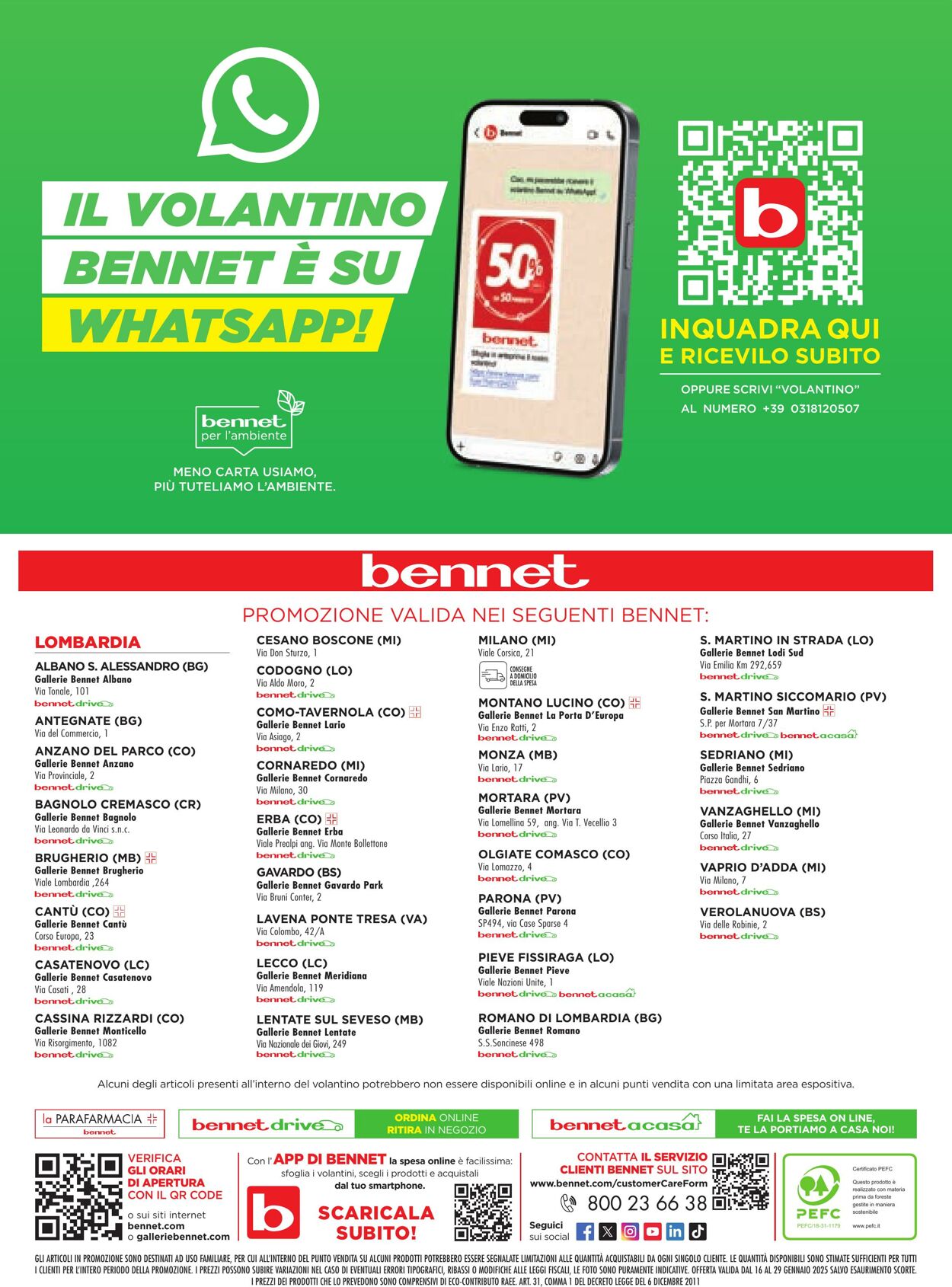 Volantino Bennet 16.01.2025 - 29.01.2025