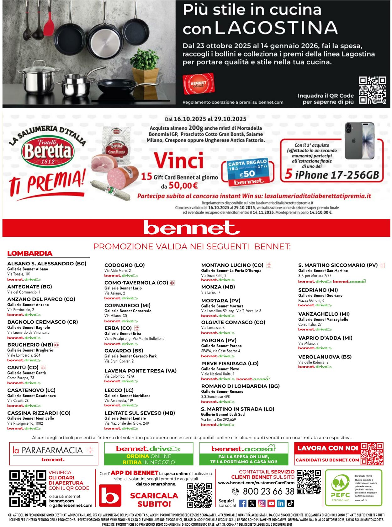Volantino Bennet 16.10.2025 - 29.10.2025