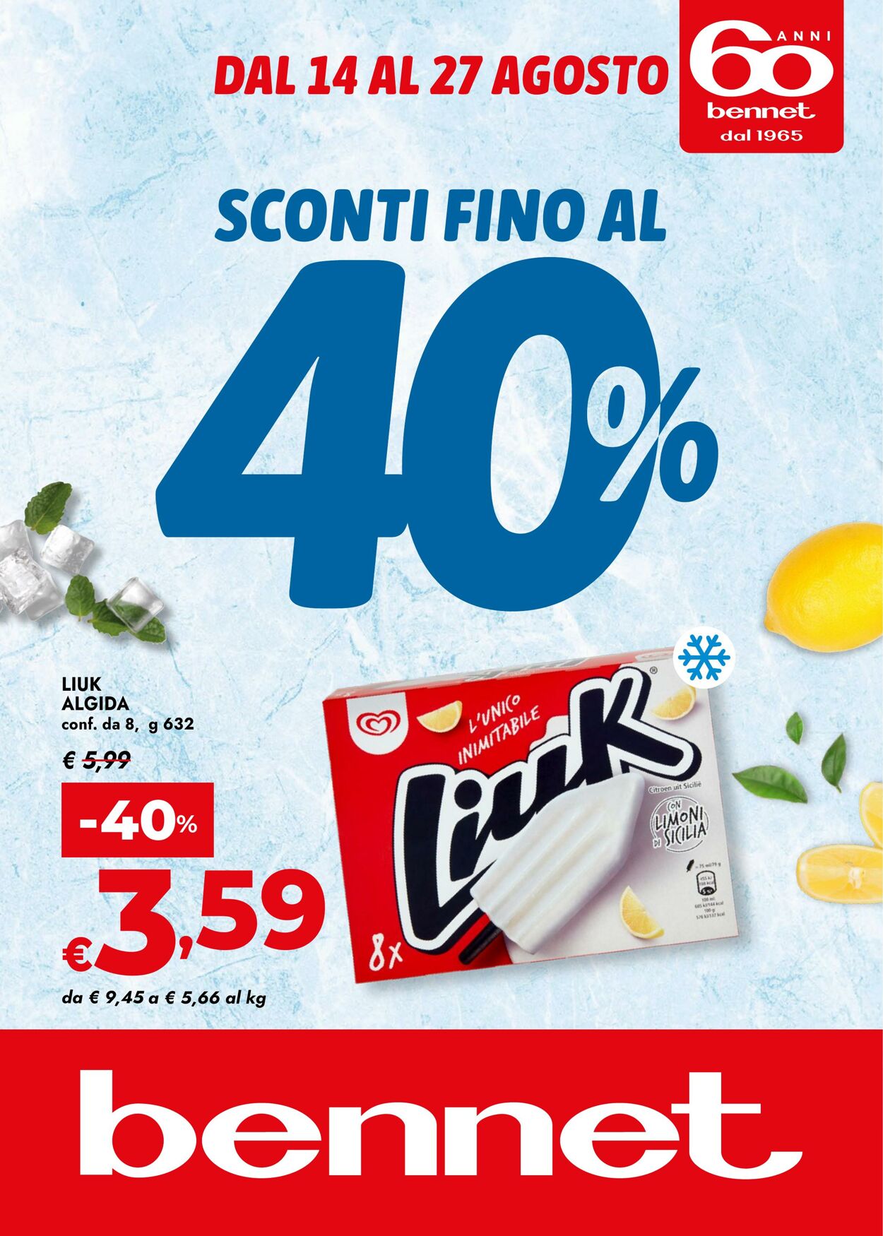Volantino Bennet 14.08.2025 - 27.08.2025