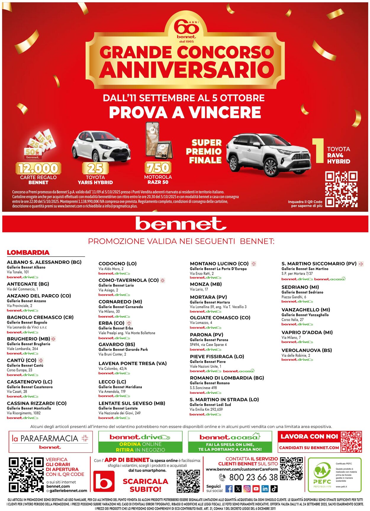 Volantino Bennet 11.09.2025 - 24.09.2025