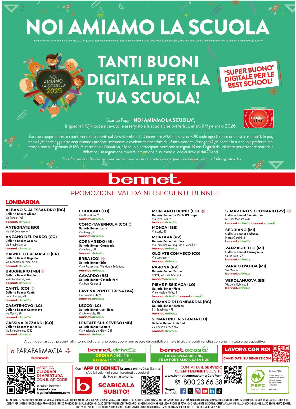 Volantino Bennet 13.11.2025 - 26.11.2025