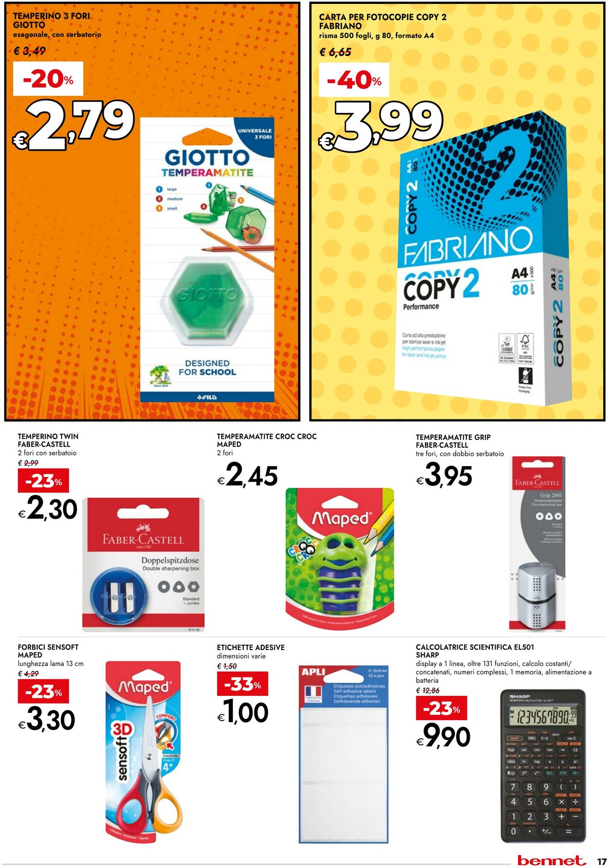 Volantino Bennet 31.07.2025 - 17.09.2025