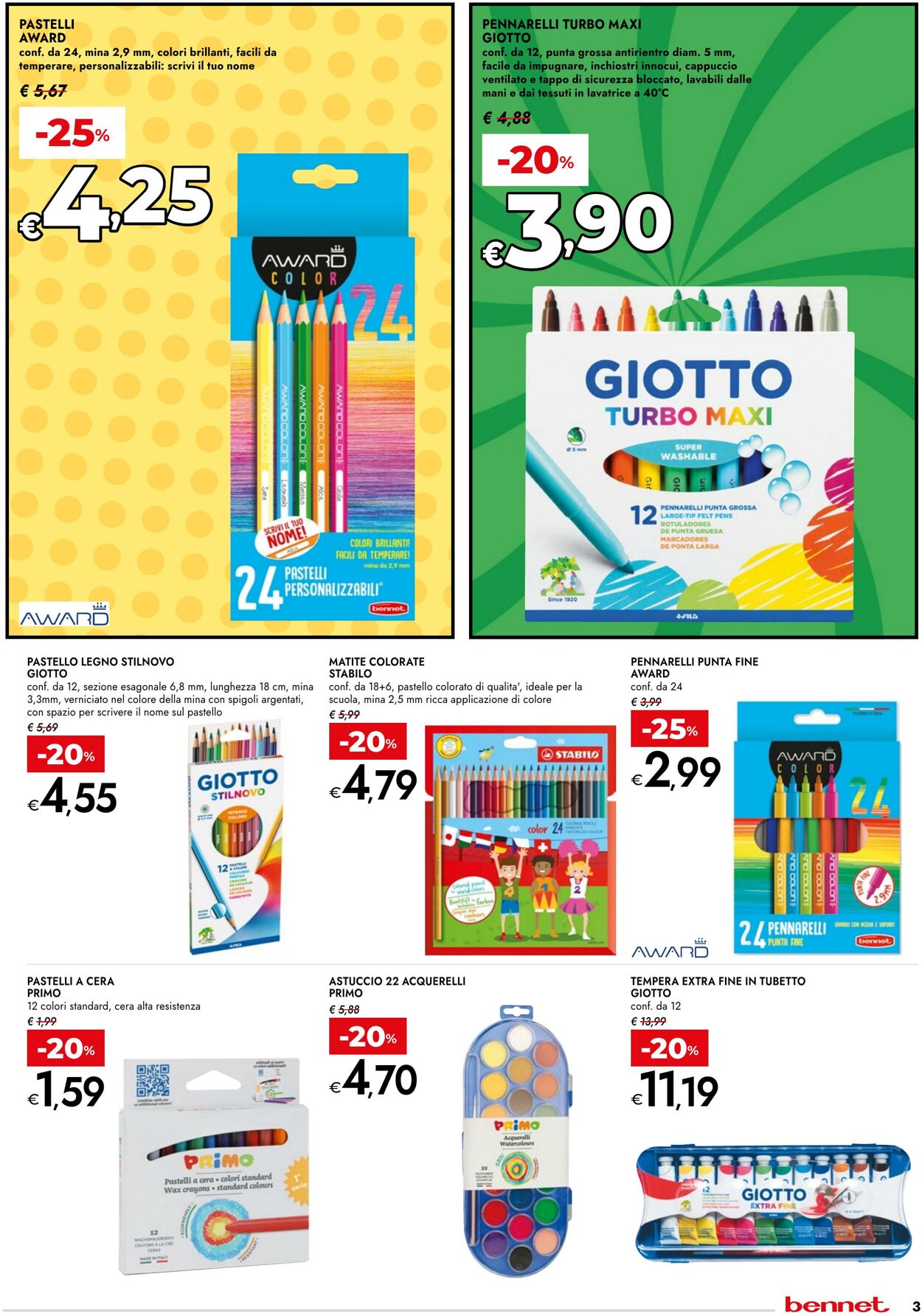Volantino Bennet 28.08.2025 - 17.09.2025