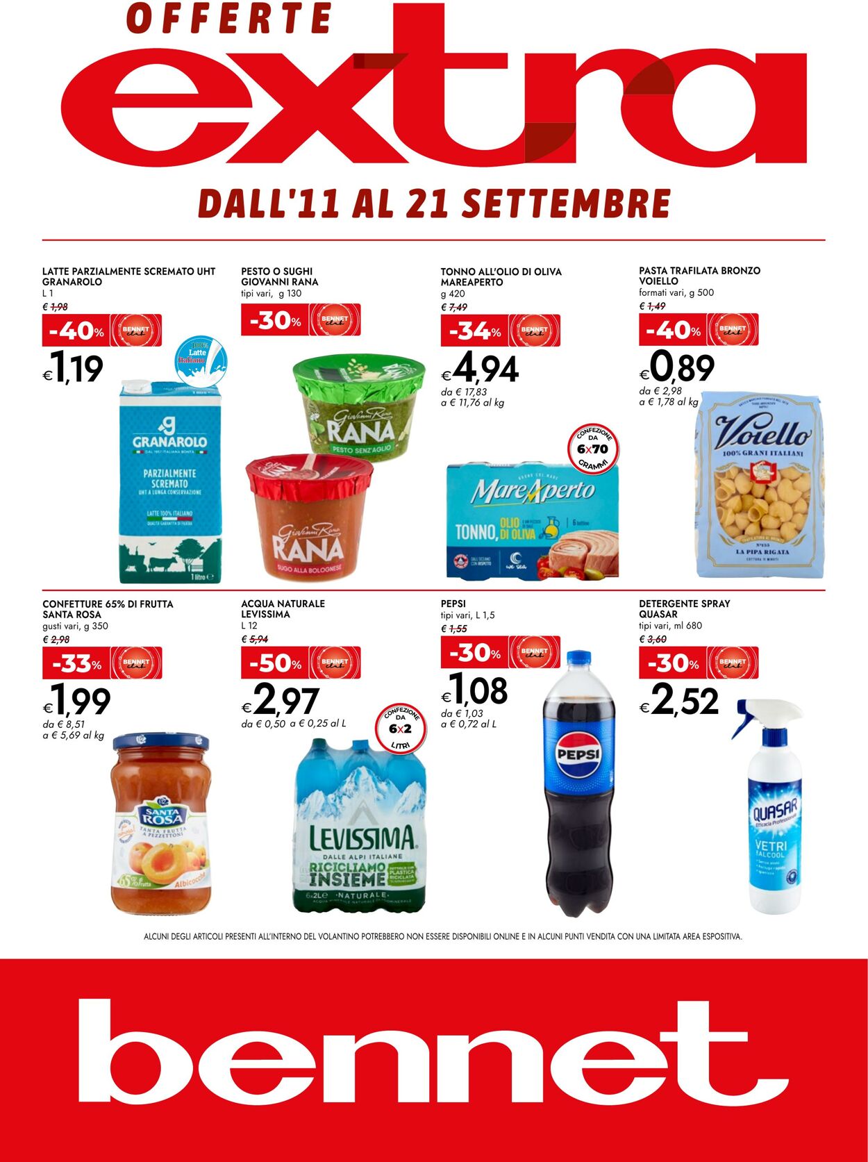Volantino Bennet 11.09.2025 - 21.09.2025