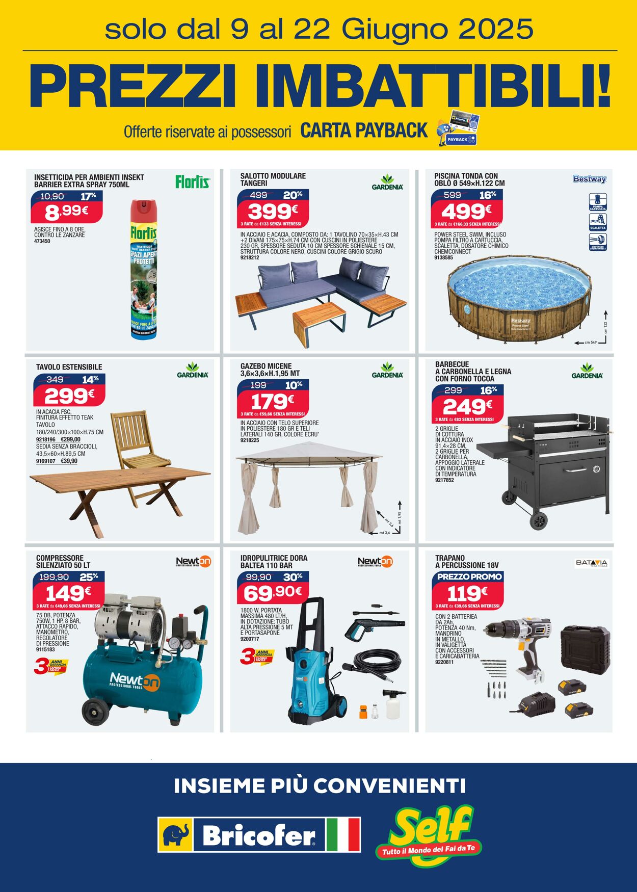 Volantino Bricofer 09.06.2025 - 22.06.2025