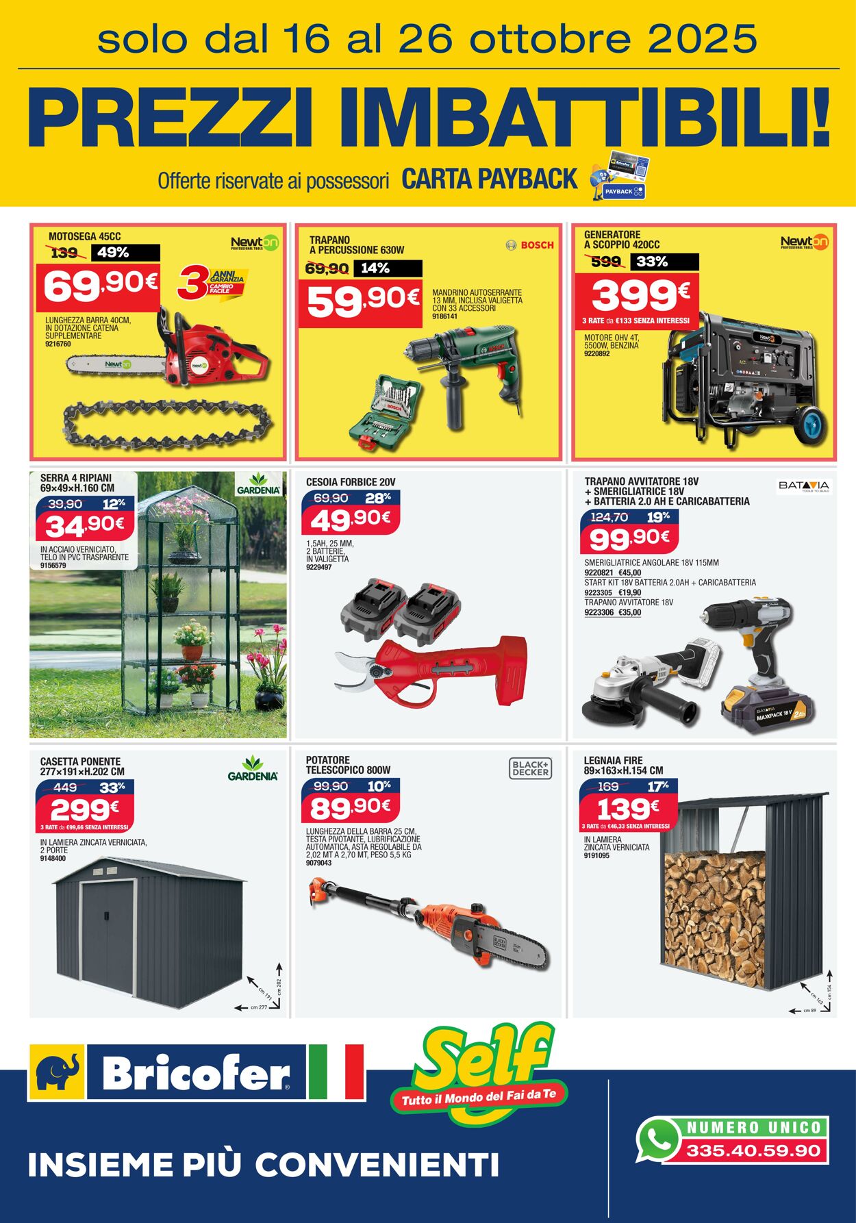 Volantino Bricofer 16.10.2025 - 26.10.2025
