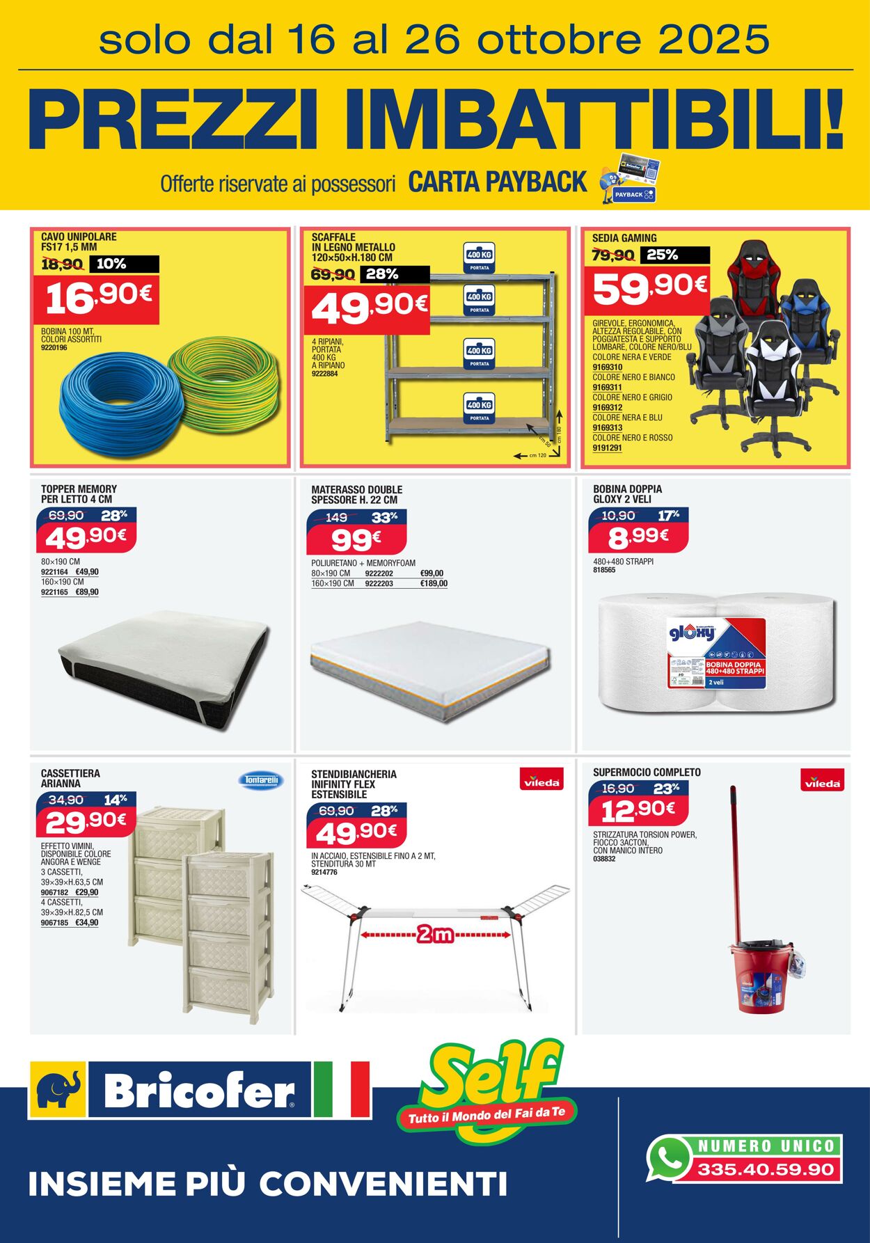 Volantino Bricofer 16.10.2025 - 26.10.2025
