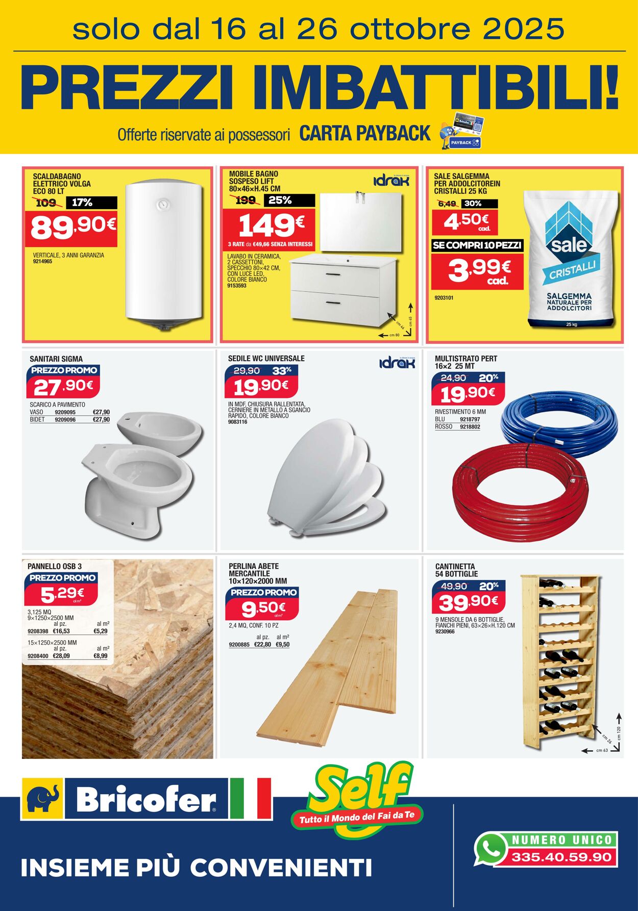 Volantino Bricofer 16.10.2025 - 26.10.2025