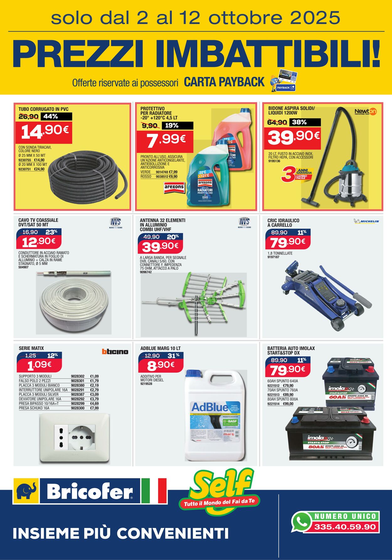 Volantino Bricofer 02.10.2025 - 12.10.2025