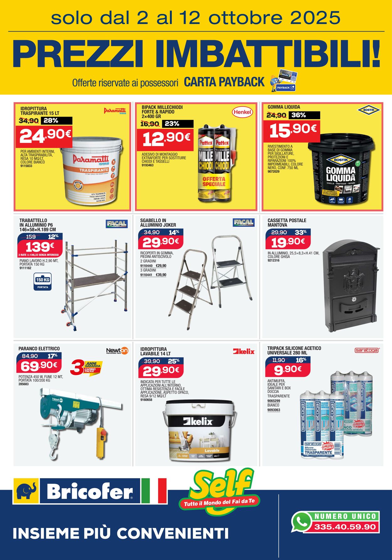 Volantino Bricofer 02.10.2025 - 12.10.2025