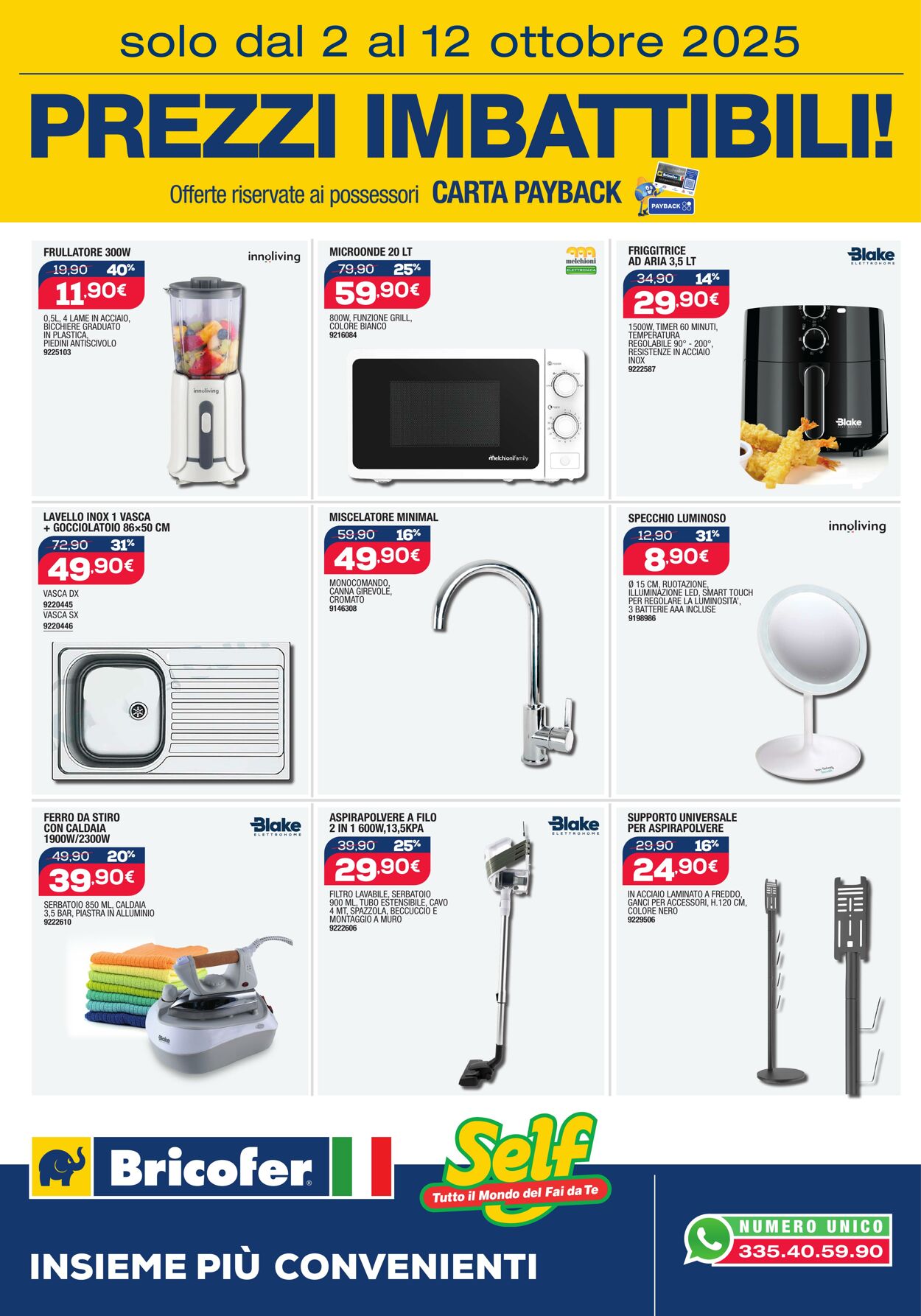 Volantino Bricofer 02.10.2025 - 12.10.2025