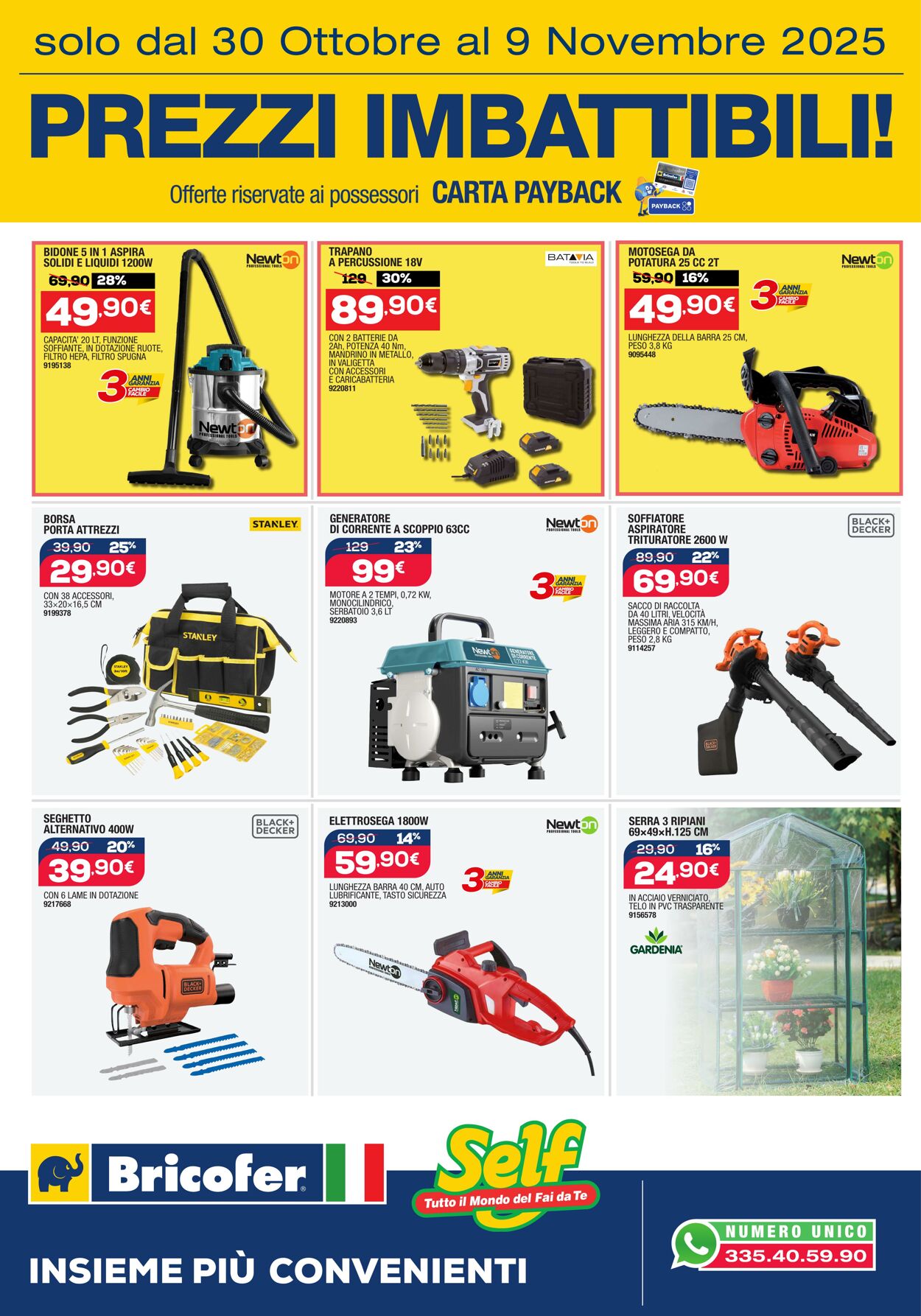 Volantino Bricofer 30.10.2025 - 09.11.2025
