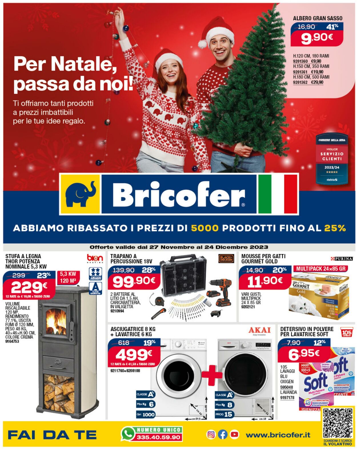 Volantino Bricofer 27.11.2023 - 24.12.2023