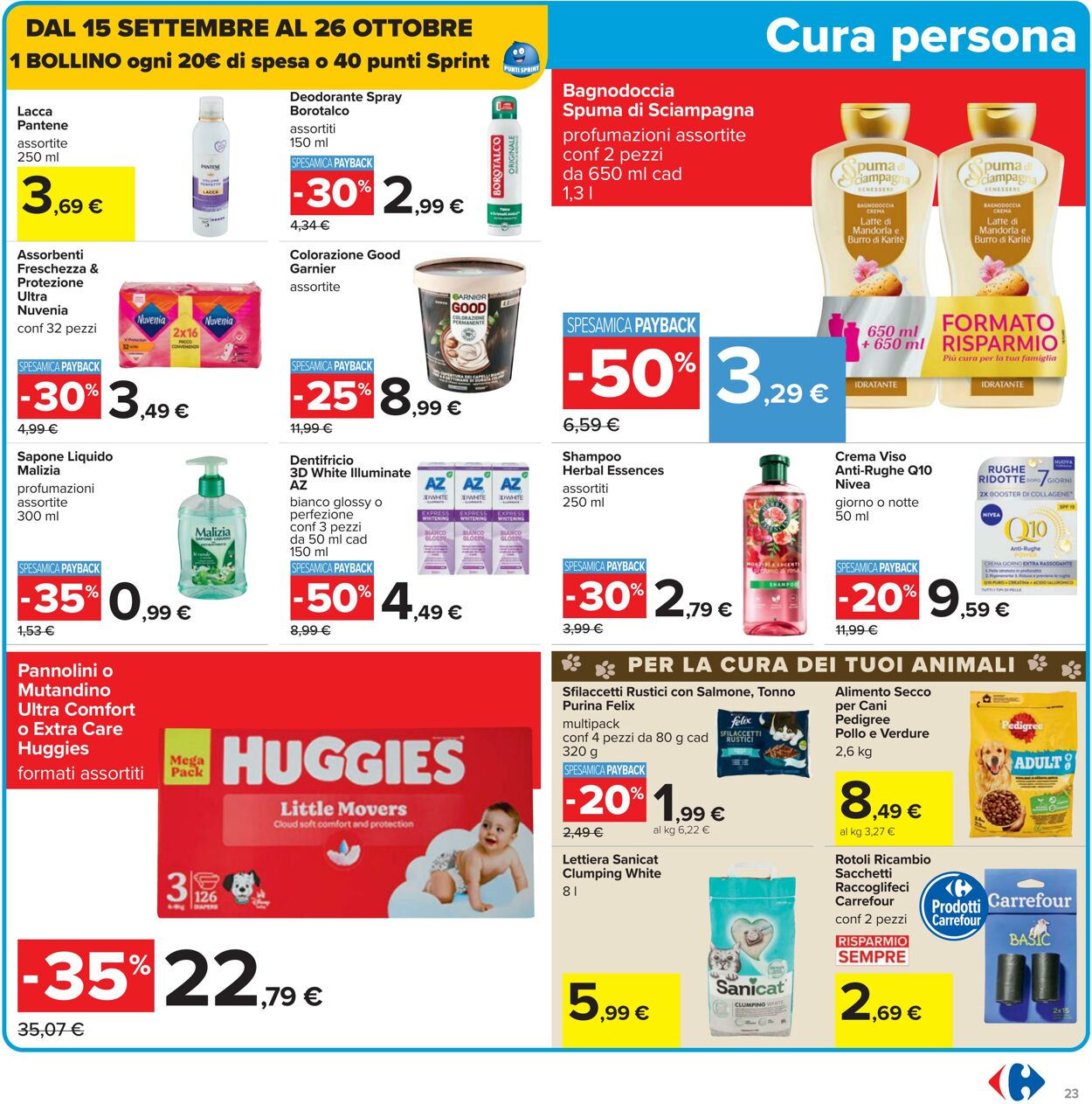 Volantino Carrefour 26.09.2025 - 09.10.2025