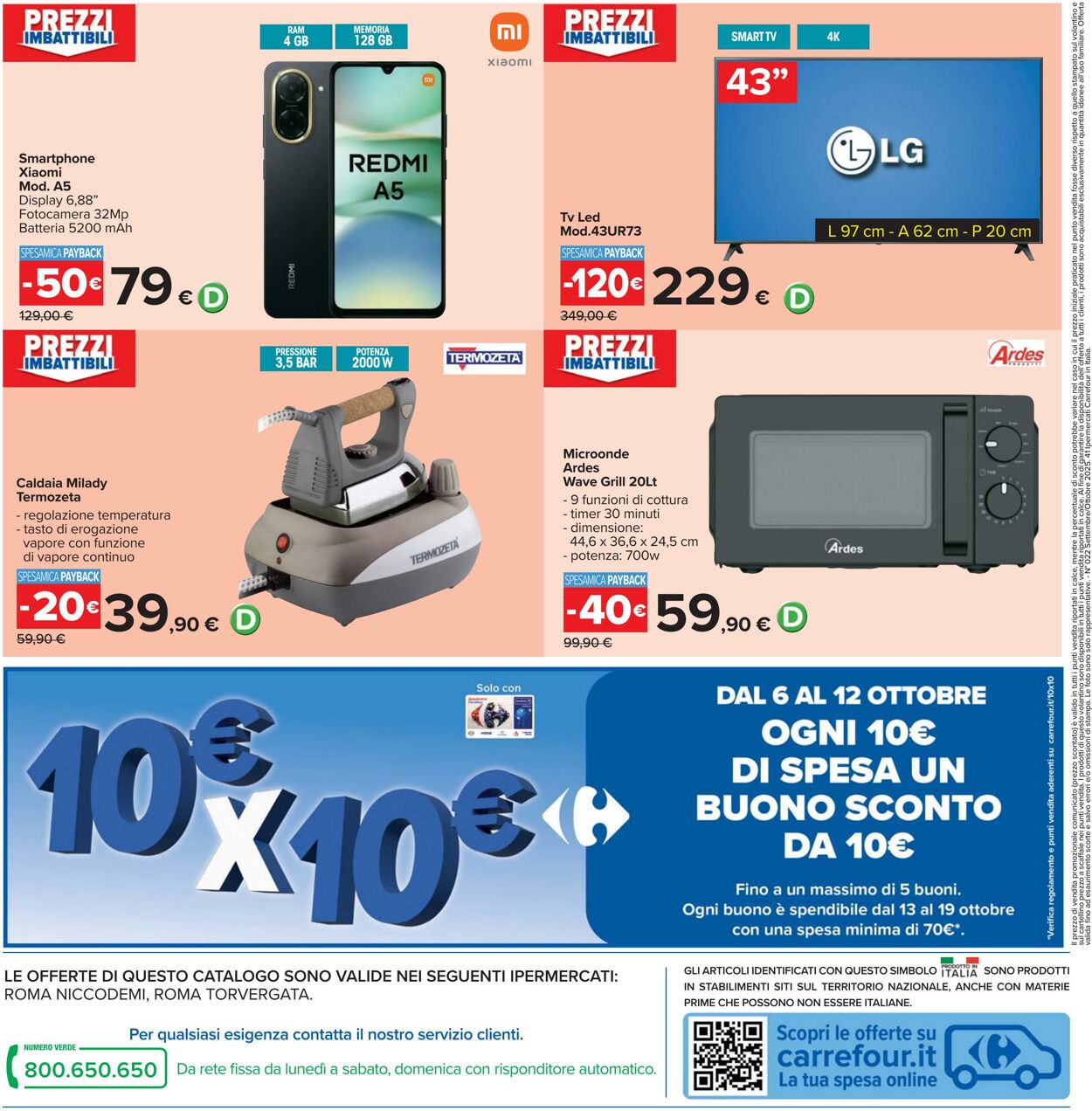 Volantino Carrefour 26.09.2025 - 09.10.2025