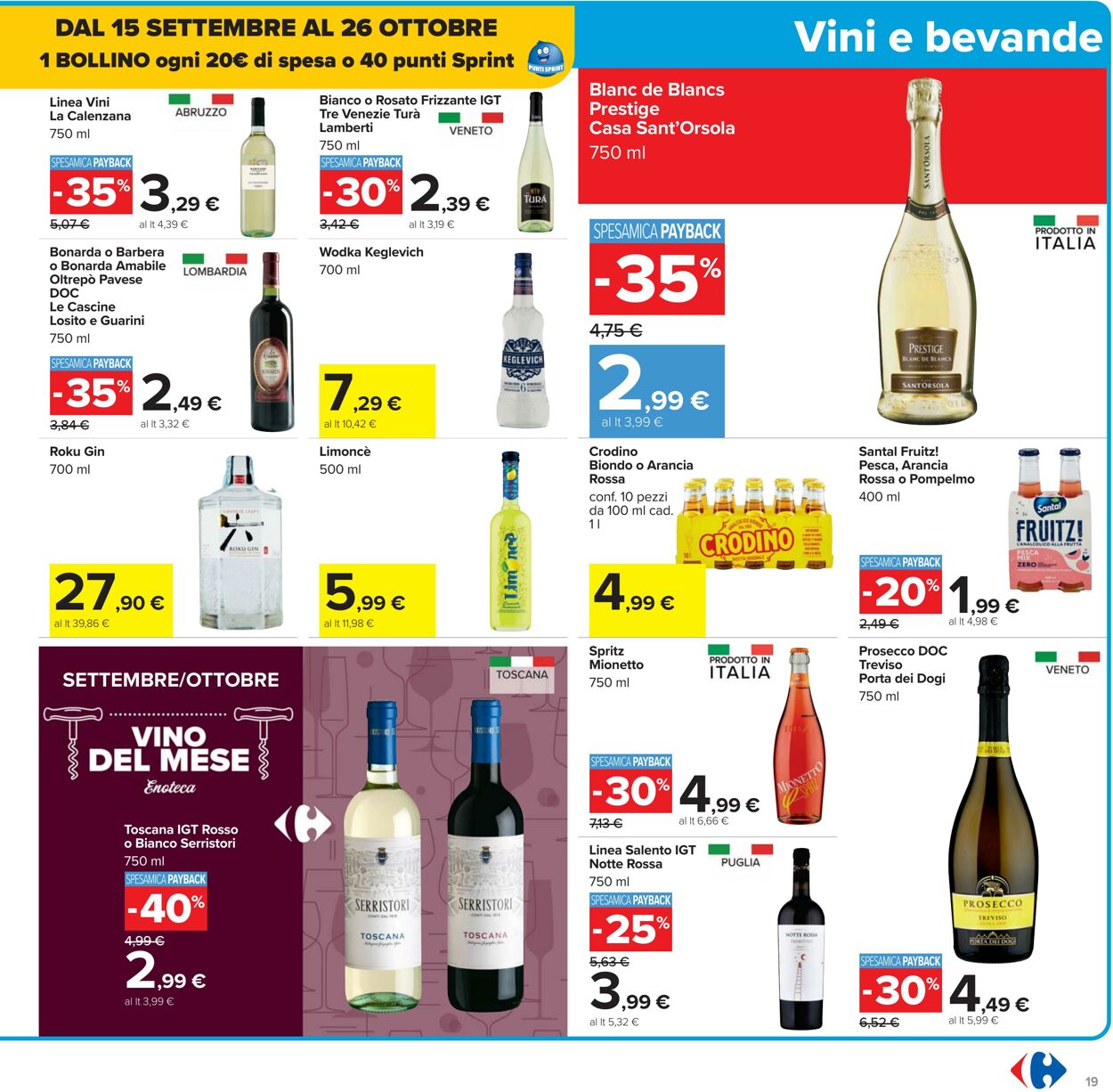 Volantino Carrefour 26.09.2025 - 09.10.2025