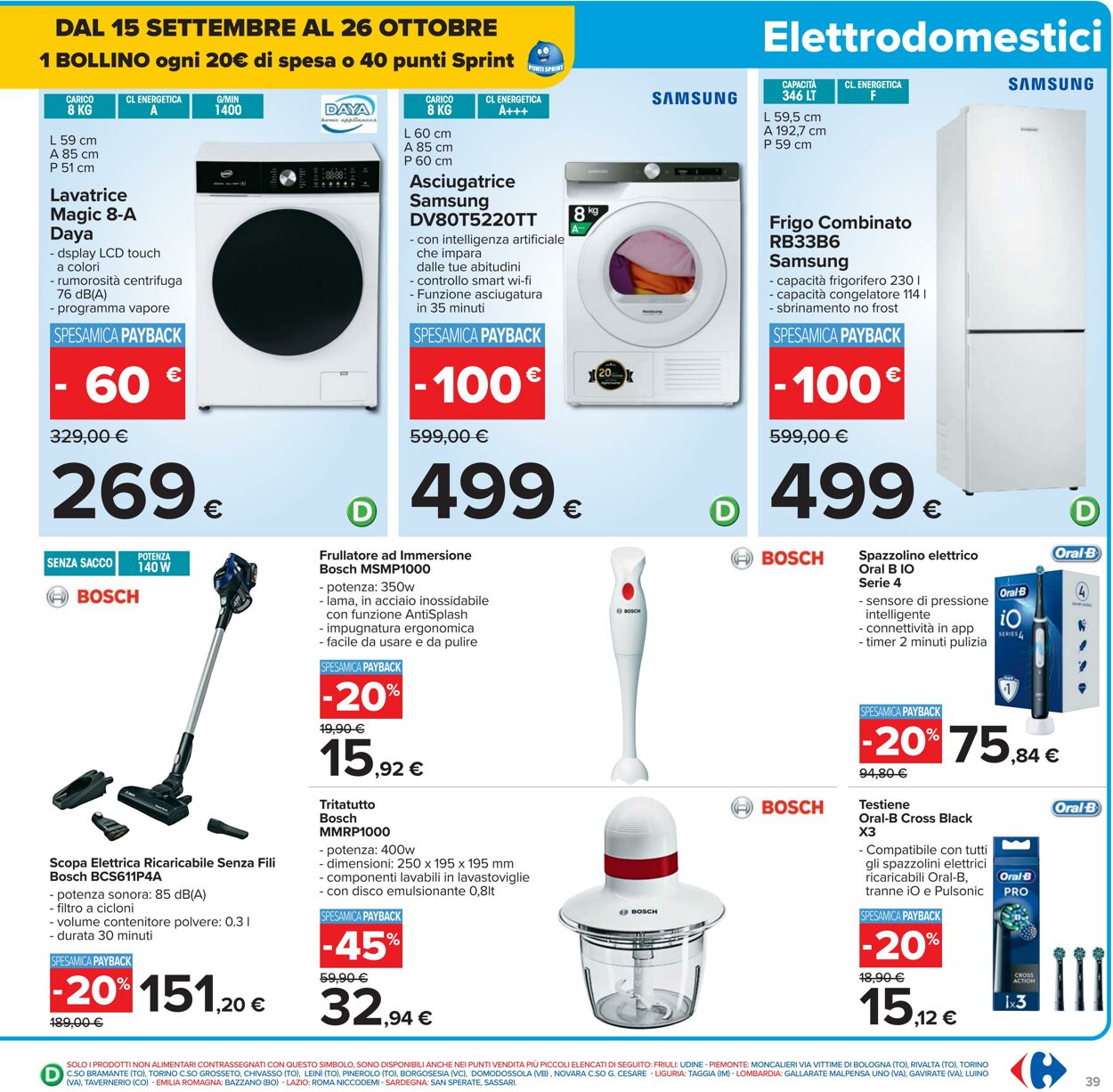 Volantino Carrefour 26.09.2025 - 09.10.2025