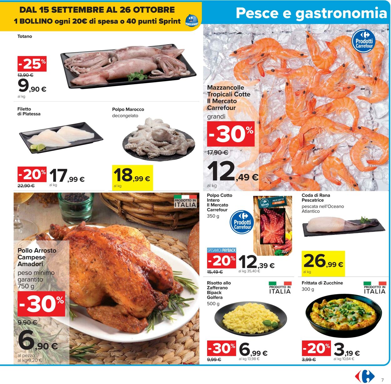 Volantino Carrefour 26.09.2025 - 09.10.2025