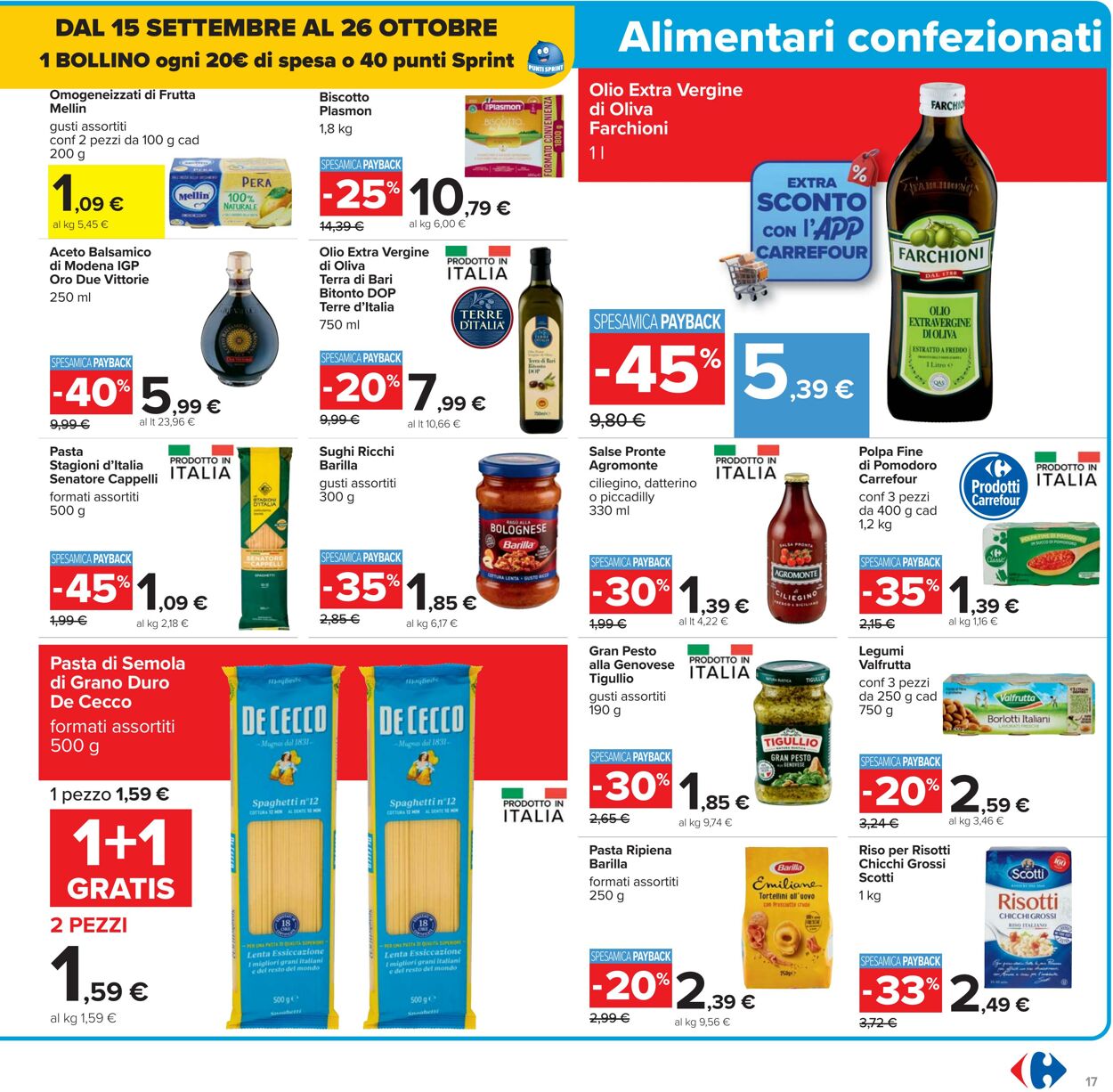 Volantino Carrefour 26.09.2025 - 09.10.2025