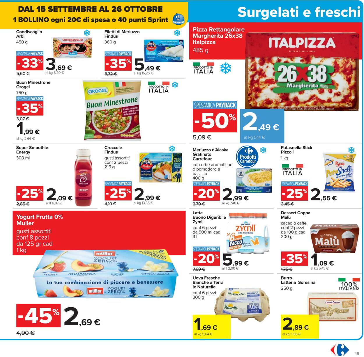 Volantino Carrefour 26.09.2025 - 09.10.2025