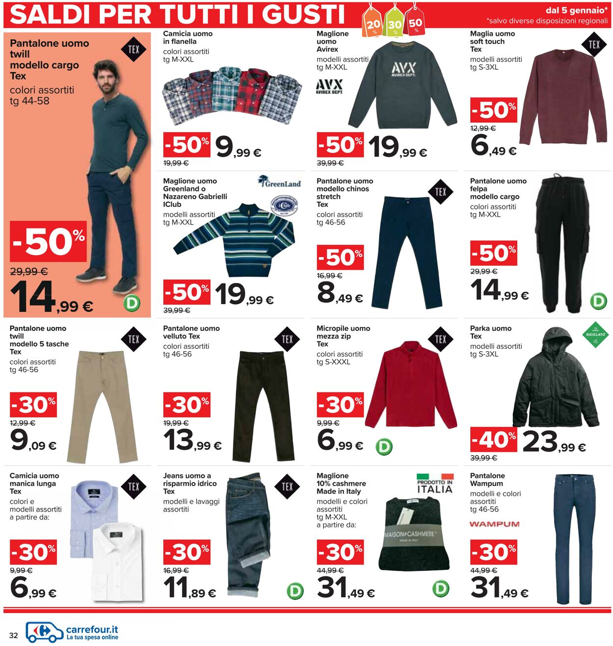 Volantino Carrefour 05.01.2023 - 18.01.2023