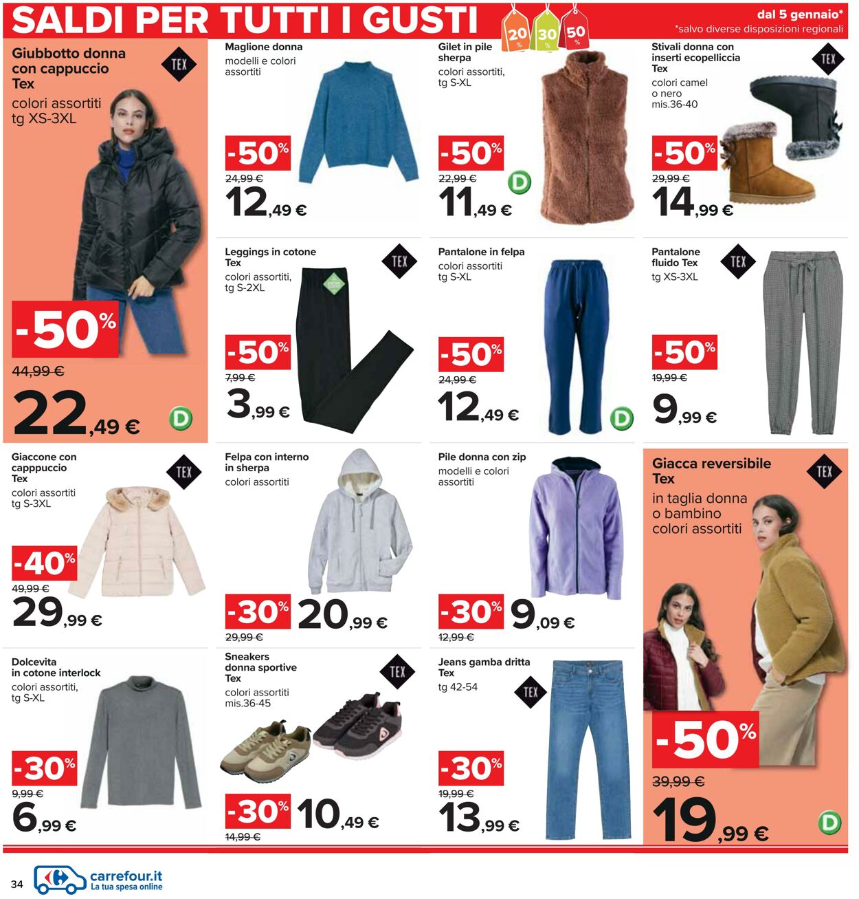 Volantino Carrefour 05.01.2023 - 18.01.2023