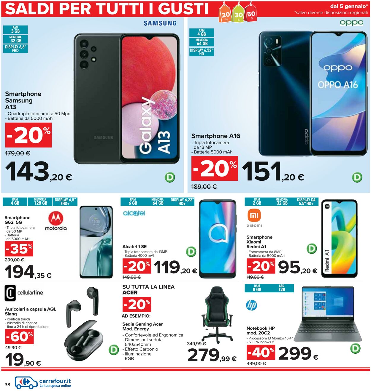 Volantino Carrefour 05.01.2023 - 18.01.2023