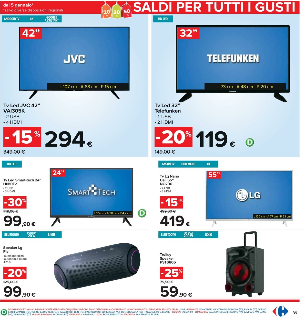 Volantino Carrefour 05.01.2023 - 18.01.2023