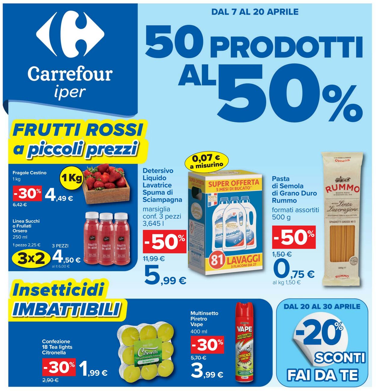 Volantino Carrefour 07.04.2026 - 20.04.2026