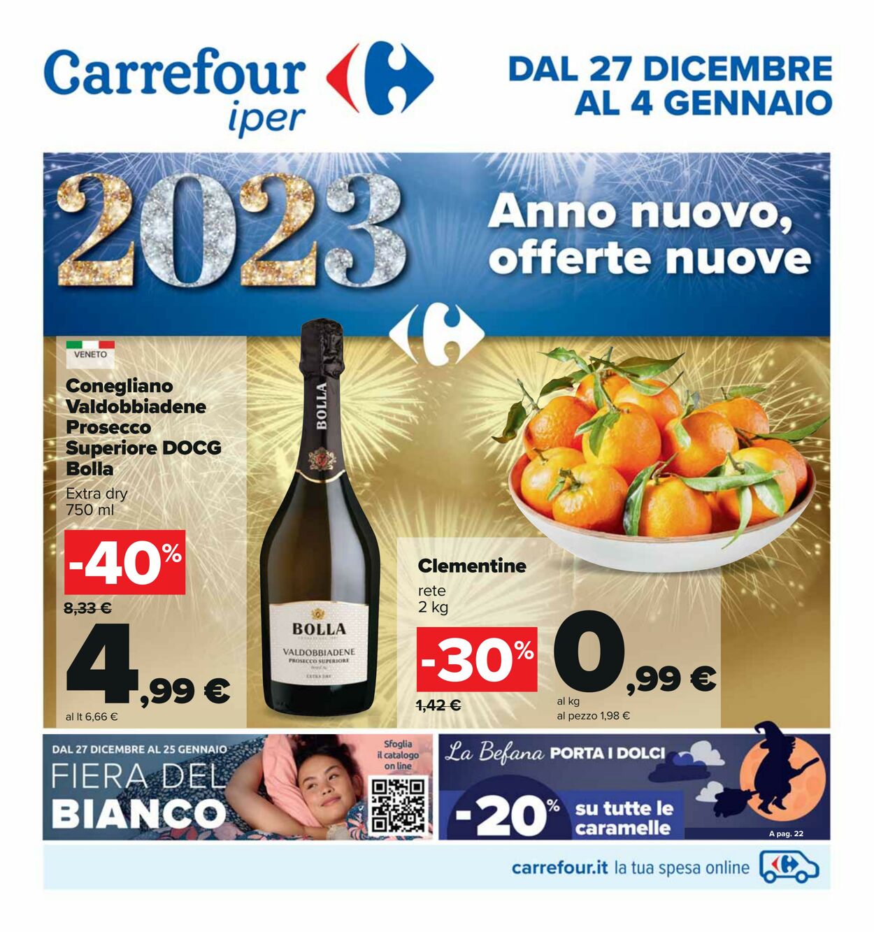 Volantino Carrefour 27.12.2022 - 04.01.2023