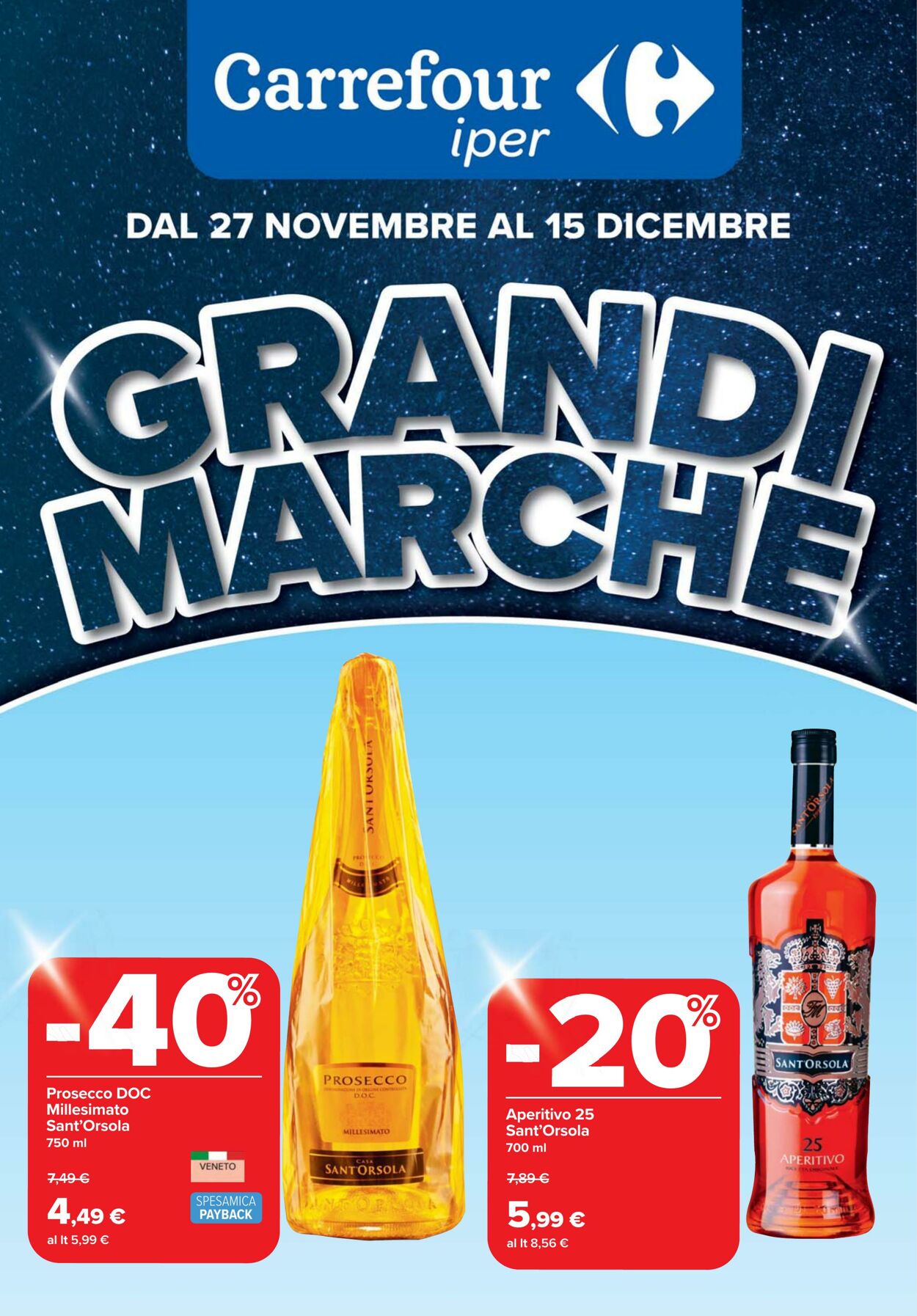 Volantino Carrefour 27.11.2025 - 15.12.2025