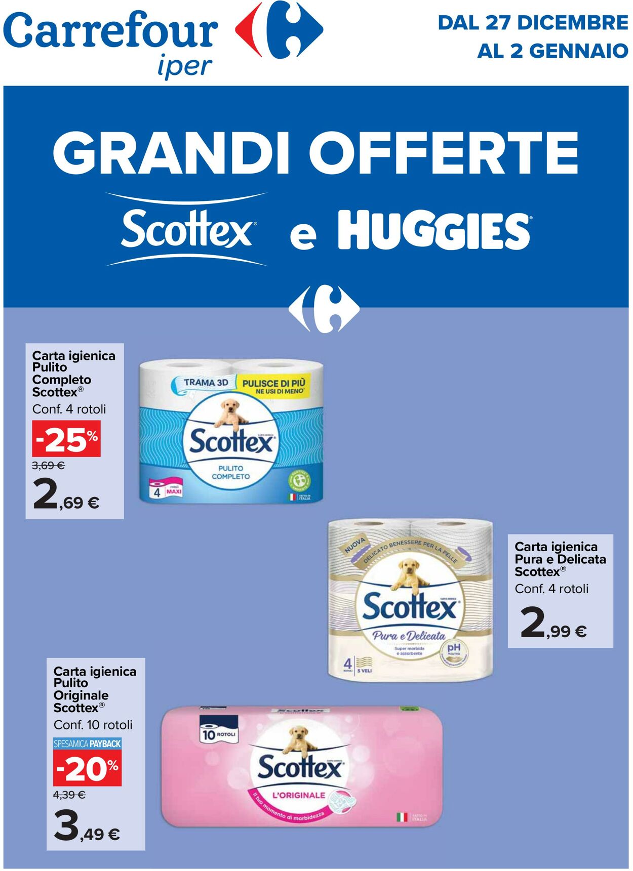 Volantino Carrefour 27.12.2024 - 02.01.2025