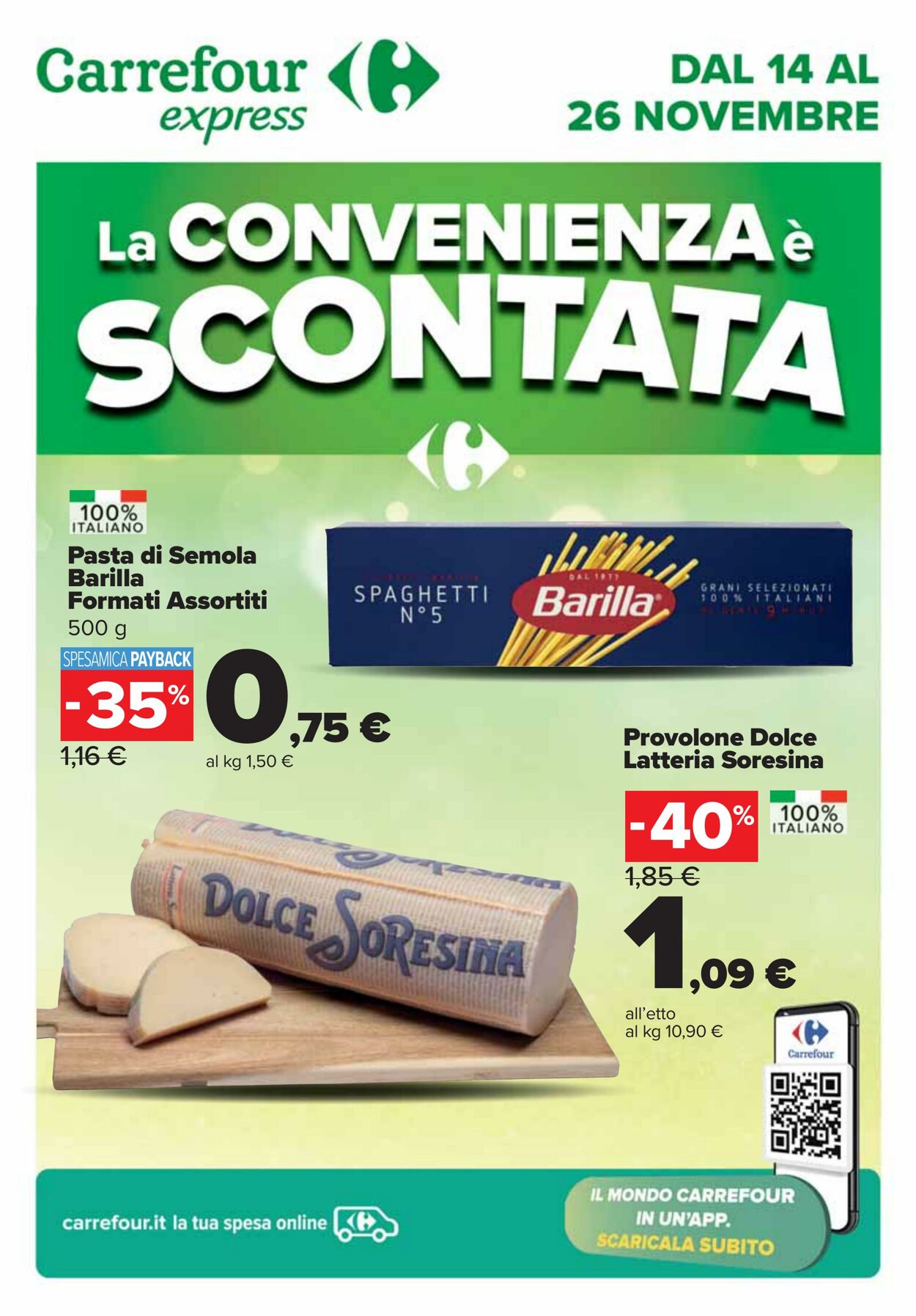 Volantino Carrefour 14.11.2024 - 26.11.2024