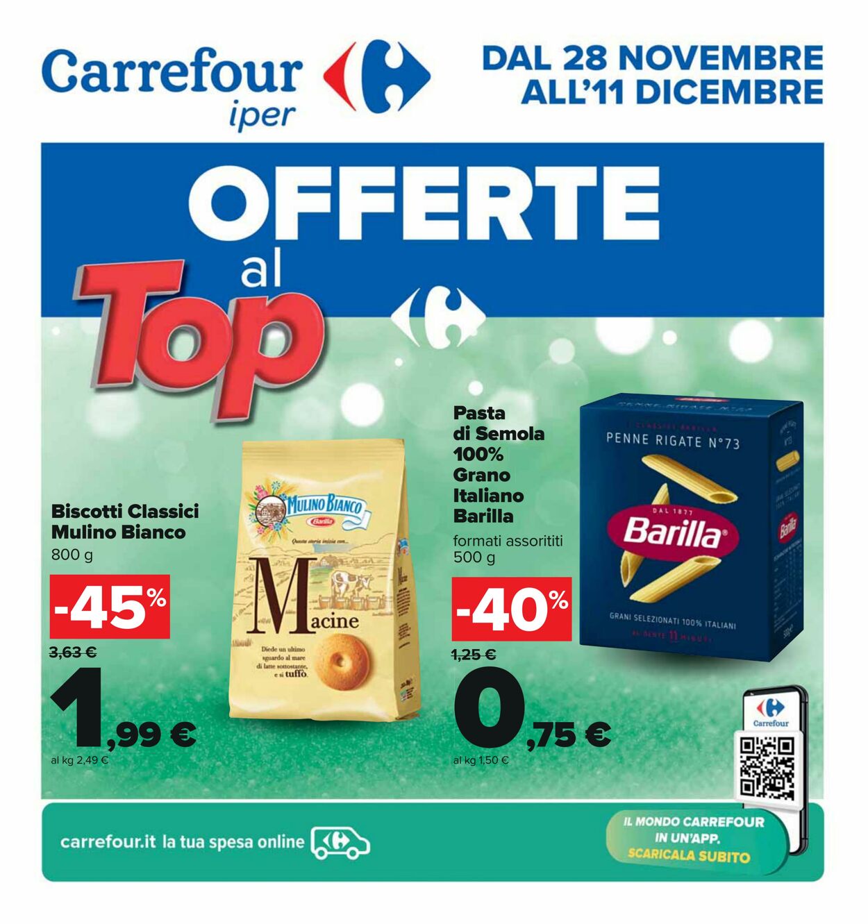 Volantino Carrefour 28.11.2023 - 11.12.2023